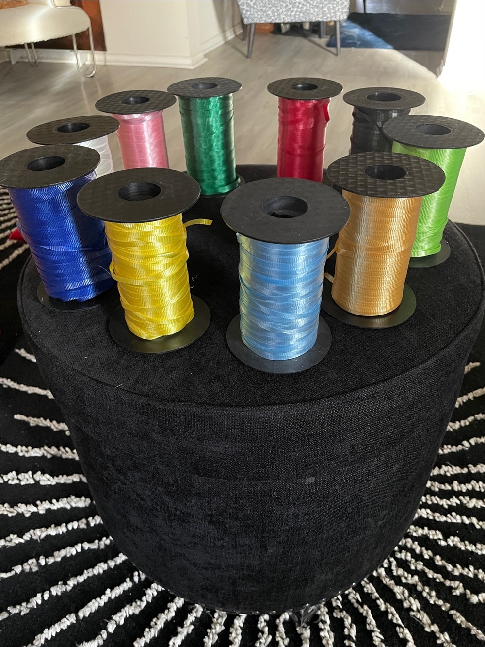 Lot of Ten Assorted Used Ribbon Spools
